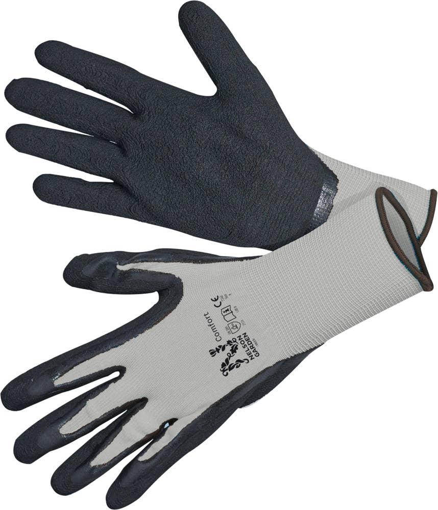 Nelson Garden Handske Grå Storlek 8