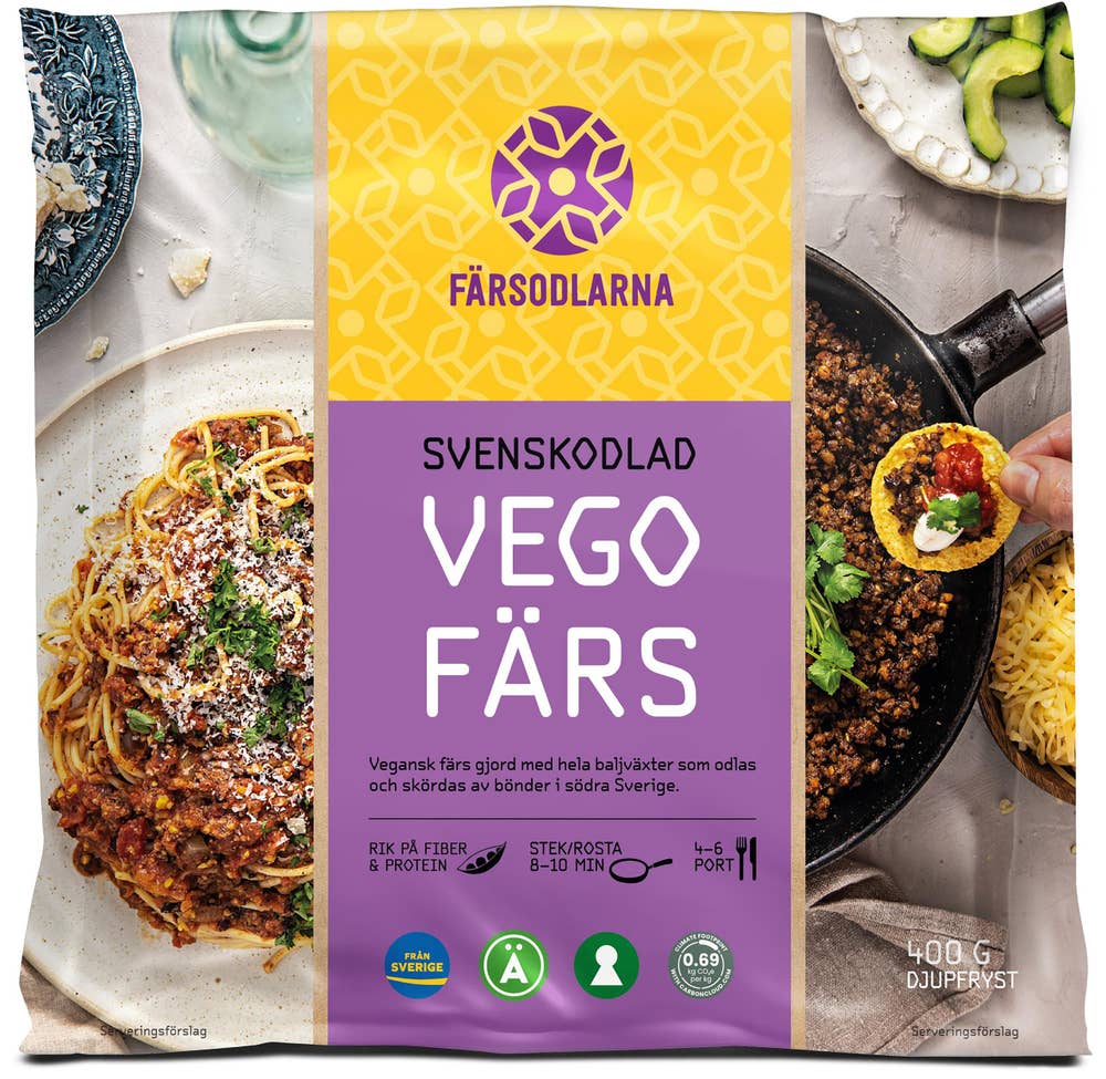 Svenska Färsodlarna Vegofärs Svenskodlad Fryst