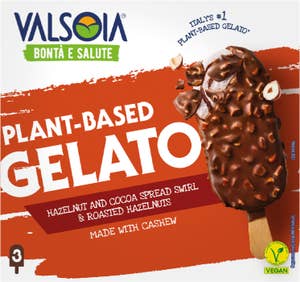 Valsoia Glasspinnar Hasselnöt & Choklad Vegan