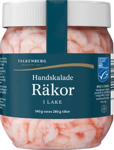 Falkenberg Seafood Räkor Handskalade i Lake MSC 280/540g