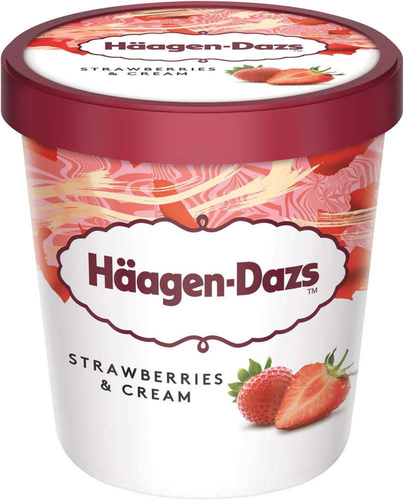 Häagen-Dazs Glass Strawberries & Cream