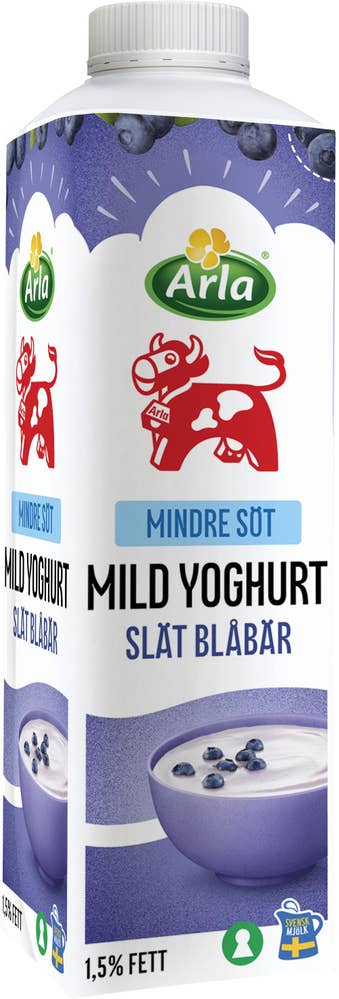 Arla Ko® Mild Yoghurt Blåbär Lättsockrad 1,5%