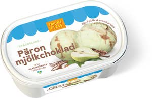Triumf Glass Gräddglass Päron & Mjölkchoklad