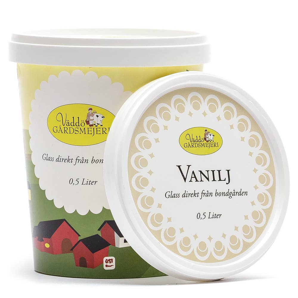 Väddö Gårdsmejeri Vaniljglass 500ml Väddö Gårdsmejeri
