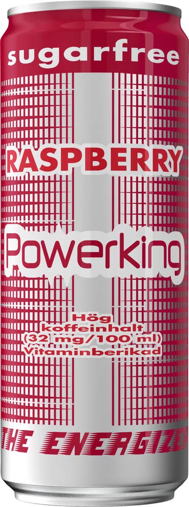 Powerking Energidryck Hallon Sockerfri