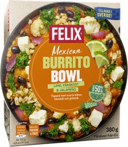 Felix Burrito Bowl Fryst 380g