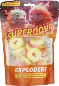 Supernova Freeze Frystorkat Godis Persikoringar