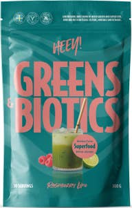 Heey! Greens & Biotics Superfood Raspberry Lime 30 portioner