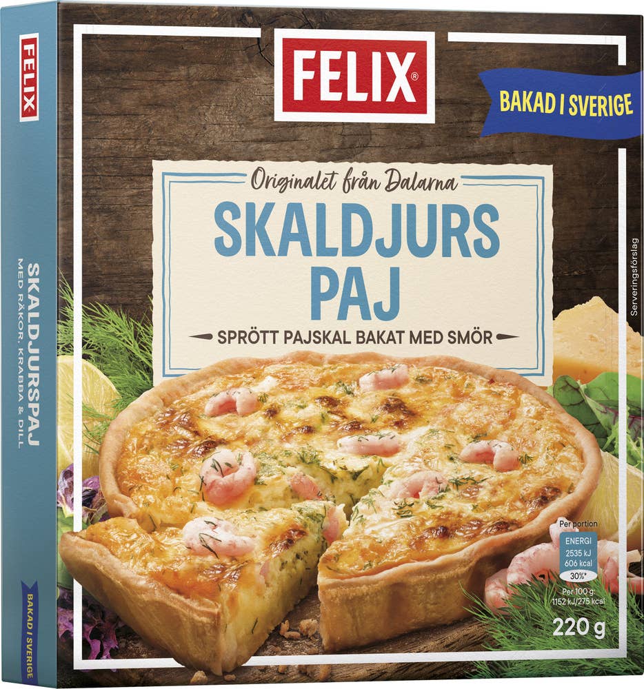 Felix Skaldjurspaj Fryst