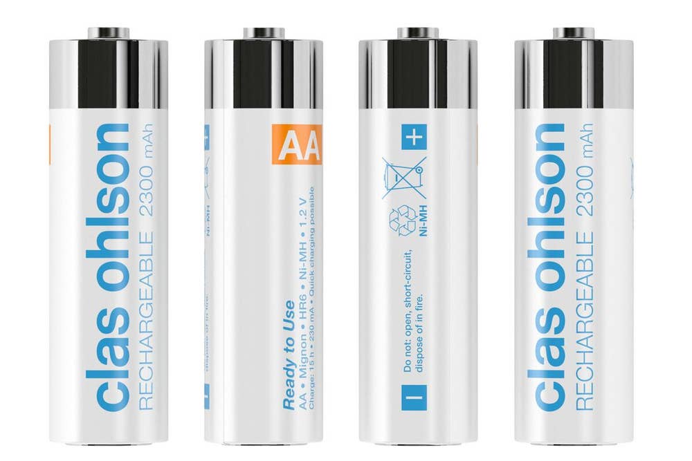 Clas Ohlson Laddningsbart Batteri AA/HR6 4-p Clas Ohlson