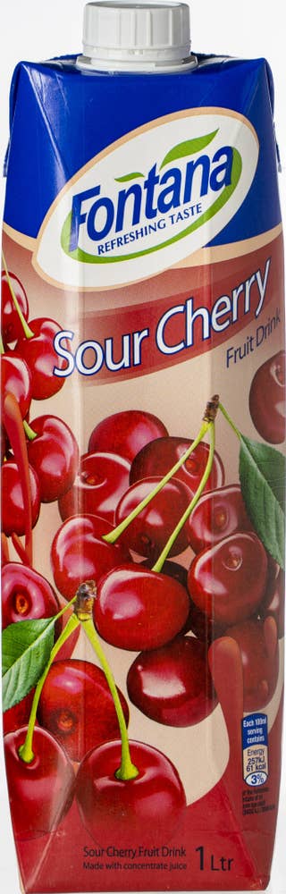 Fontana Sour Cherry Fruktdryck Körsbär