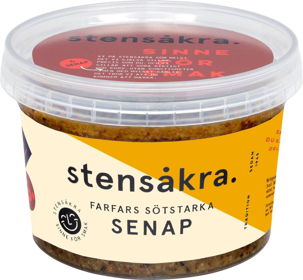 Stensåkra Senap Farfars Sötstarka 250g Stensåkra
