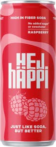 hÄppi Prebiotisk Läsk Hallon Utan Tillsatt Socker