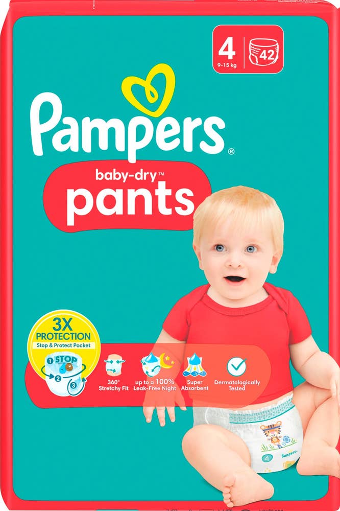 Pampers Byxblöja Babydry S4 9-15kg