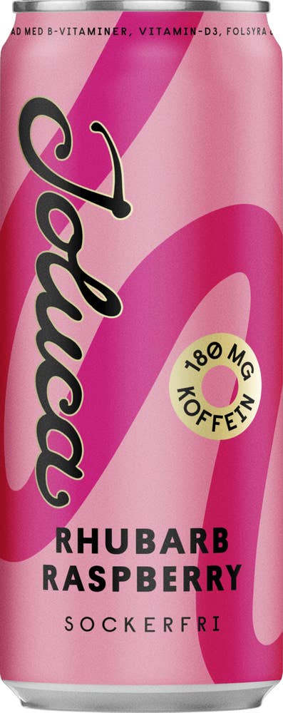 Joluca Energidryck Rhubarb Raspberry Sockerfri