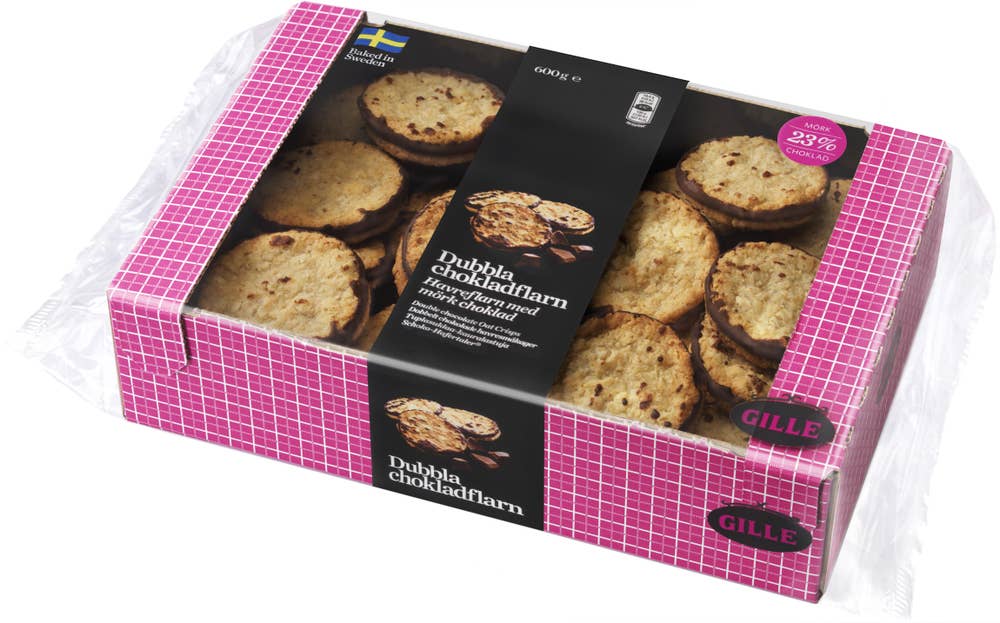 Gille Dubbla Chokladflarn 600g Gille