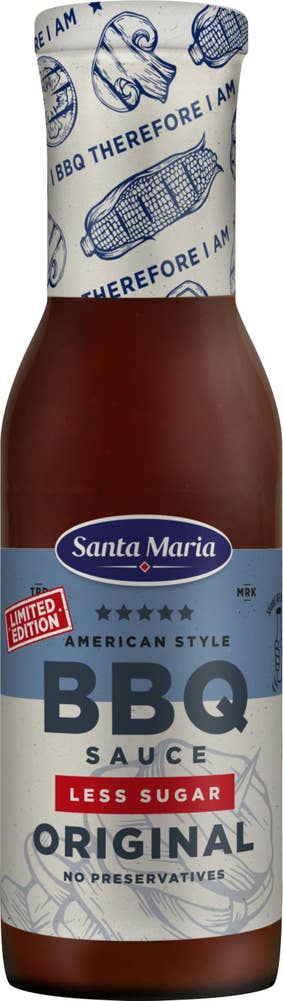 Santa Maria BBQ Sås Original Mindre Socker