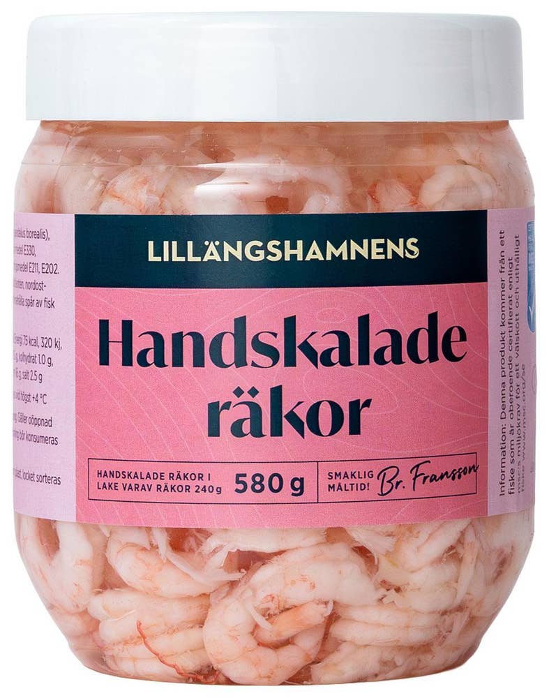 Lillängshamnen Handskalade Räkor i Lake MSC 240/580g