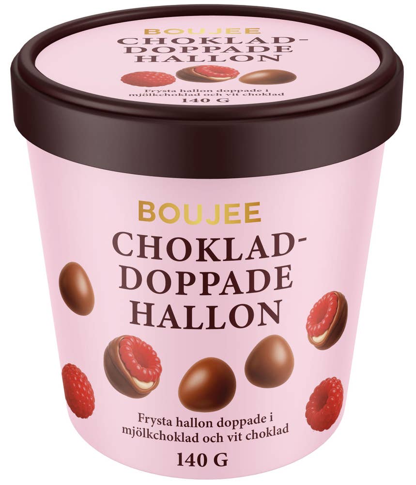 Boujee Chokladdoppade Hallon Frysta