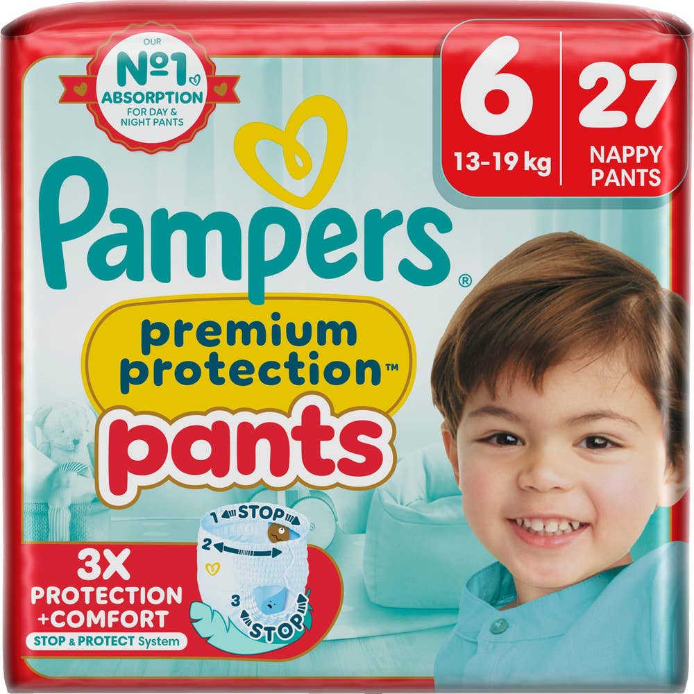 Pampers Blöja Premium Protection Pants S6 13-19kg