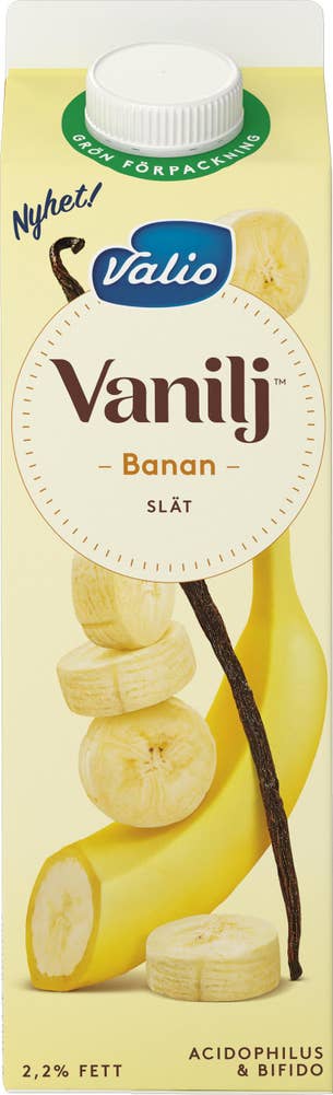 Valio Yoghurt Vanilj & Banan 2,2%