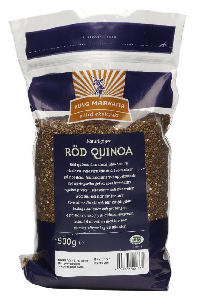 Ej sorterad Röd Quinoa Ekologisk Kung Markatta