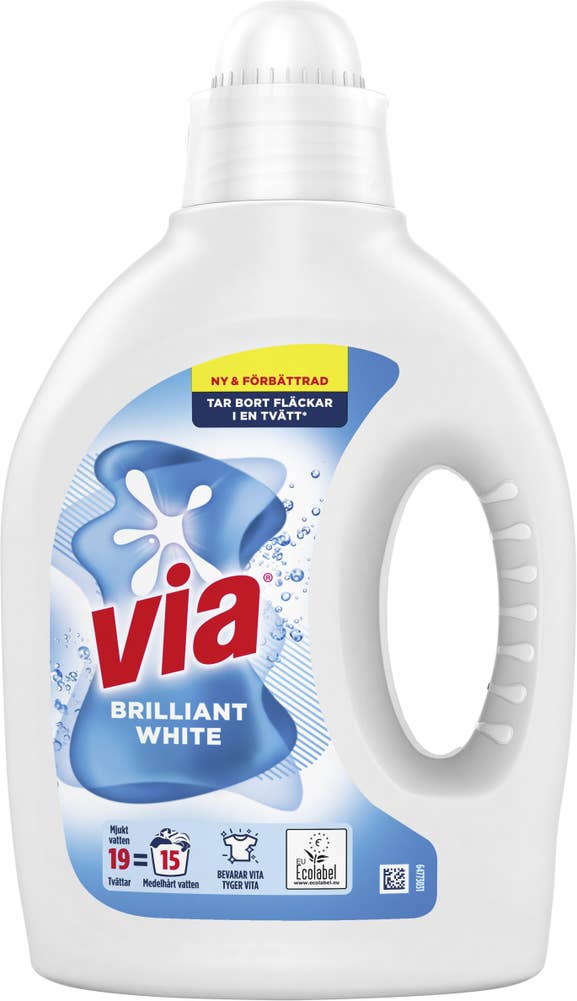 Via Flytande Tvättmedel Brilliant White