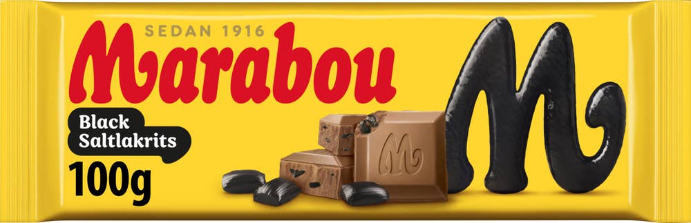 Marabou Chokladkaka Black Saltlakrits