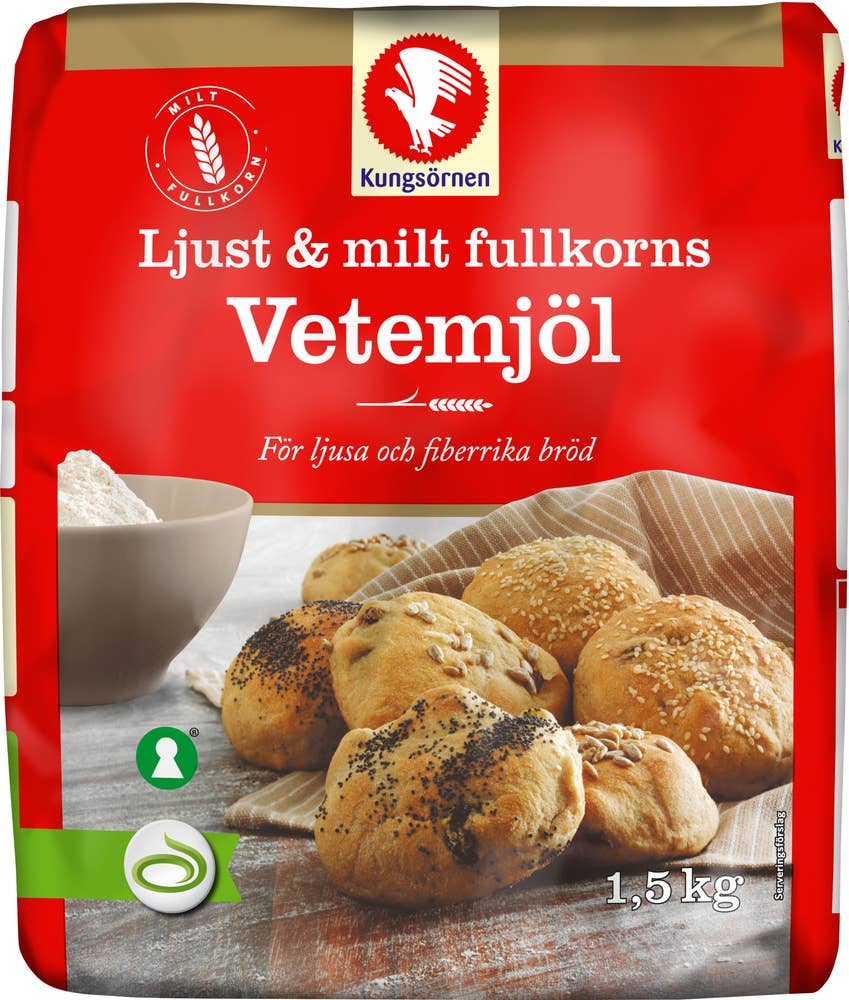 Kungsörnen Ljust & Milt Fullkornsvetemjöl