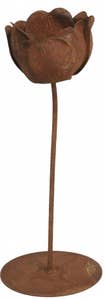 Hedlundgruppen Ljusstake Blomma Rost 20cm