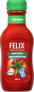 Felix Ketchup Mindre Socker & Salt EKO/KRAV