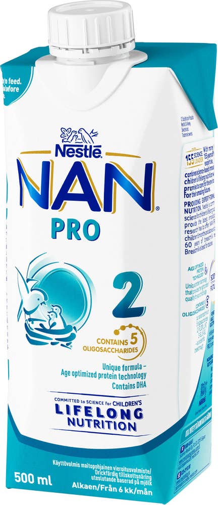 Nestlé Tillskottsnäring Drickfärdig NAN Pro 2 6M
