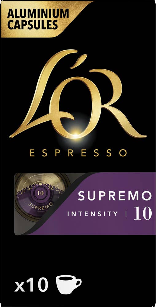 L´OR Supremo 10 Kaffekapslar