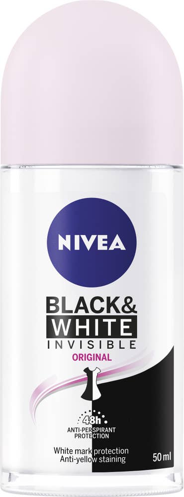 NIVEA Roll On Black&White Invisible Clear