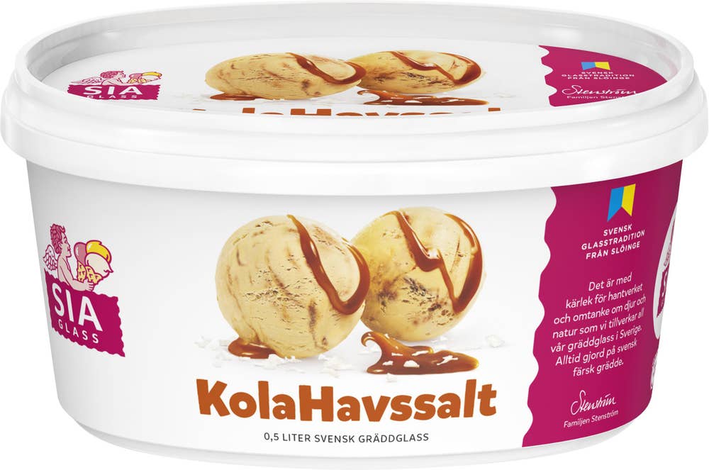 SIA Glass Gräddglass Kola Havssalt