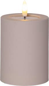 Star Trading LED Blockljus Flamme Soft Beige 12,5cm
