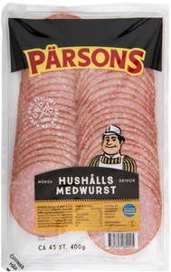 Pärsons Hushållsmedwurst Skivad 400g Pärsons