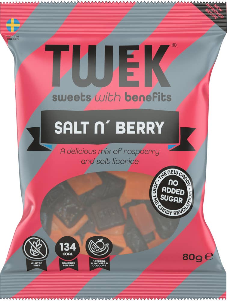 Godis Salt N' Berry Utan Tillsatt Socker