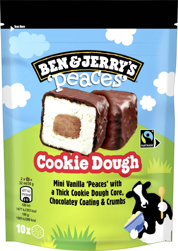 Ben & Jerry's Glass Cookie Dough Peaces 10-p