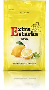 Cloetta Halstabletter Extra Starka Citron
