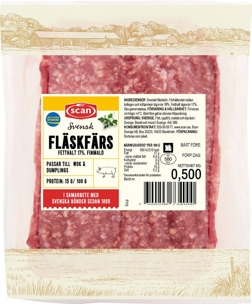 Scan Fläskfärs 17%