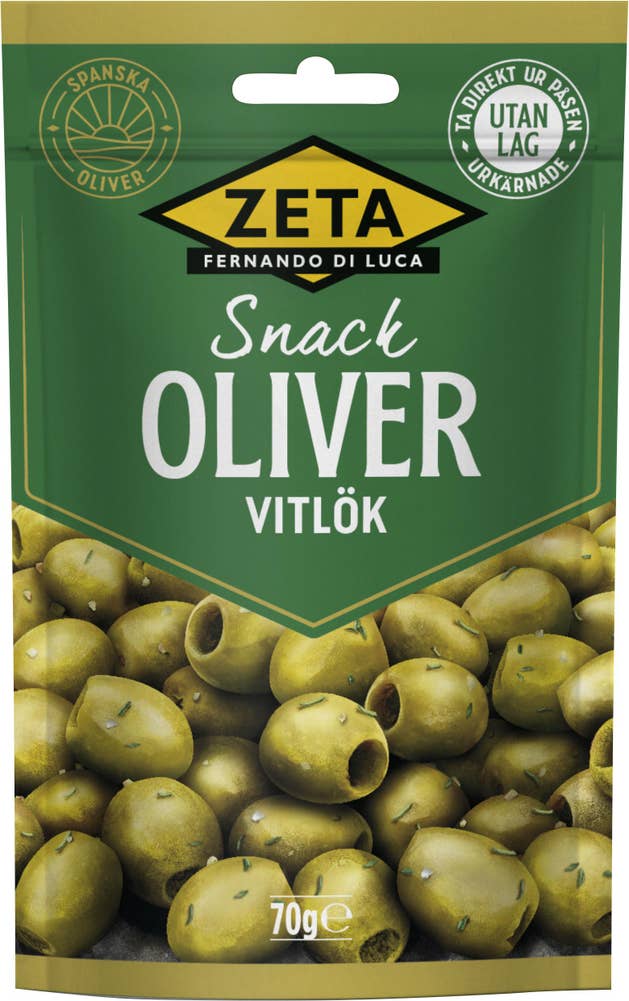 Zeta Snacksoliver Vitlök