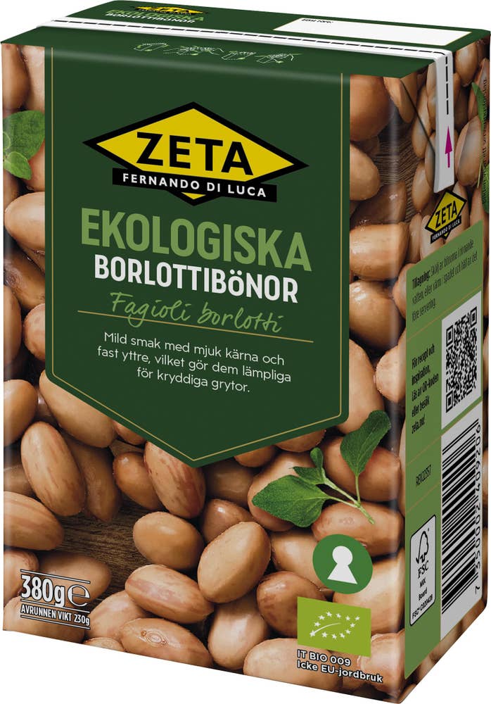 Zeta Borlottibönor EKO