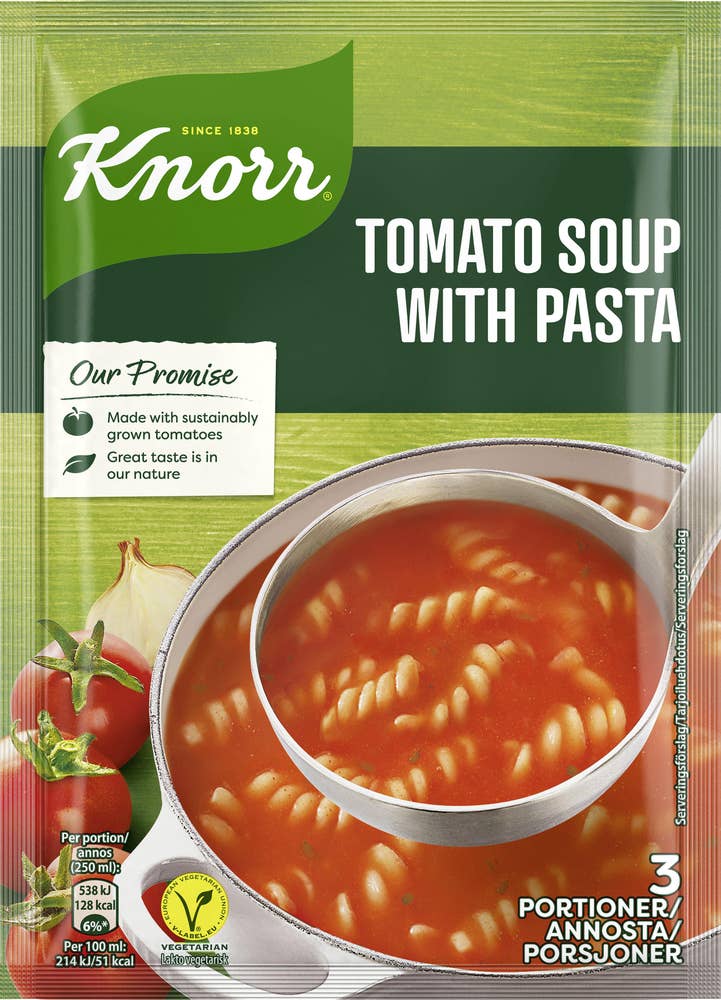 Knorr Tomatsoppa med Pasta 3-port