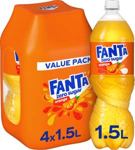 Fanta Zero Sugar Orange 4x1,5L