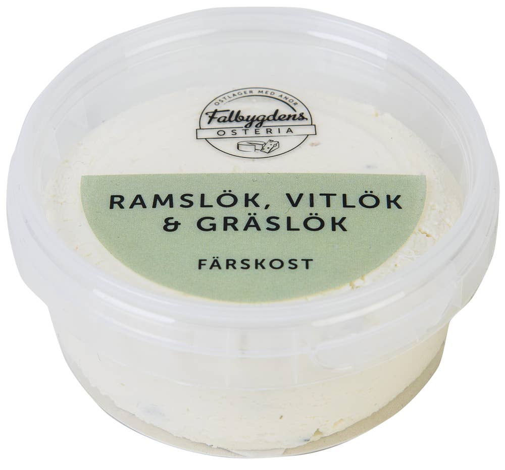 Falbygdens Osteria Färskost Vitlök, Ramslök & Gräslök 30%