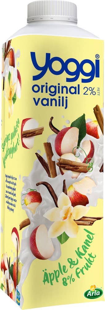 Yoggi® Yoghurt 2% Äpple, Vanilj & Kanel