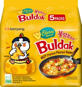 Samyang Snabbnudlar Buldak Hot Chicken Cheese 5-p
