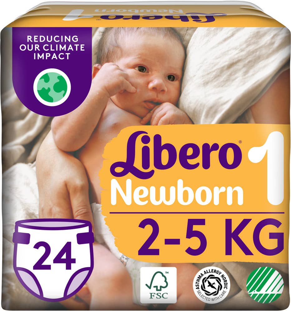 Libero Blöjor Newborn (1) 2-5kg