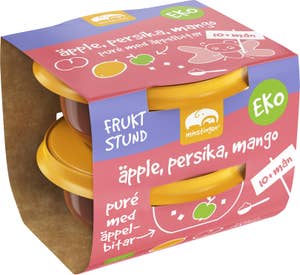 Minstingen Barnmat Äpple, Persika & Mango 10M 2x110g